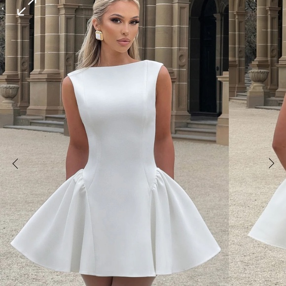 Babyboo Yalini White Mini Dress - Picture 1 of 4